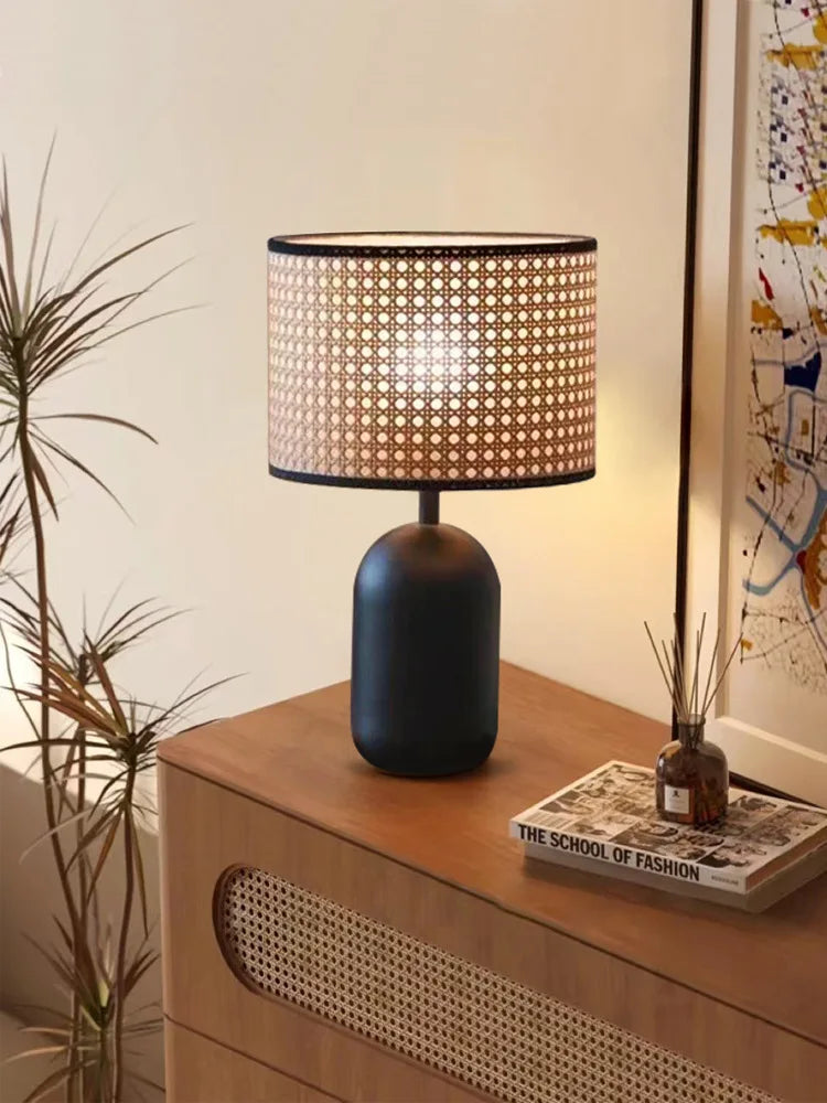 Rattan Table Bamboo Lamp