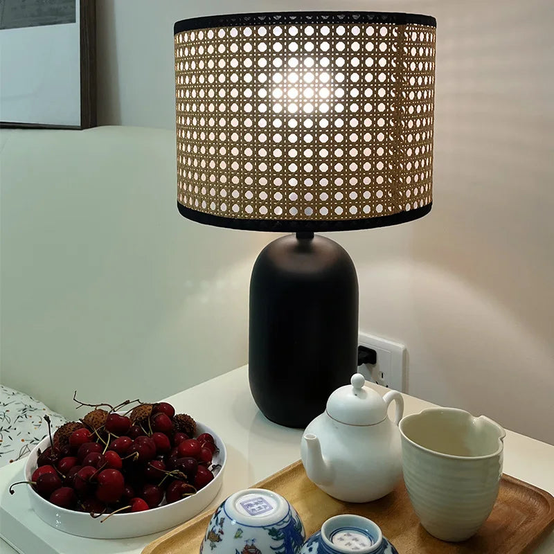 Rattan Table Bamboo Lamp