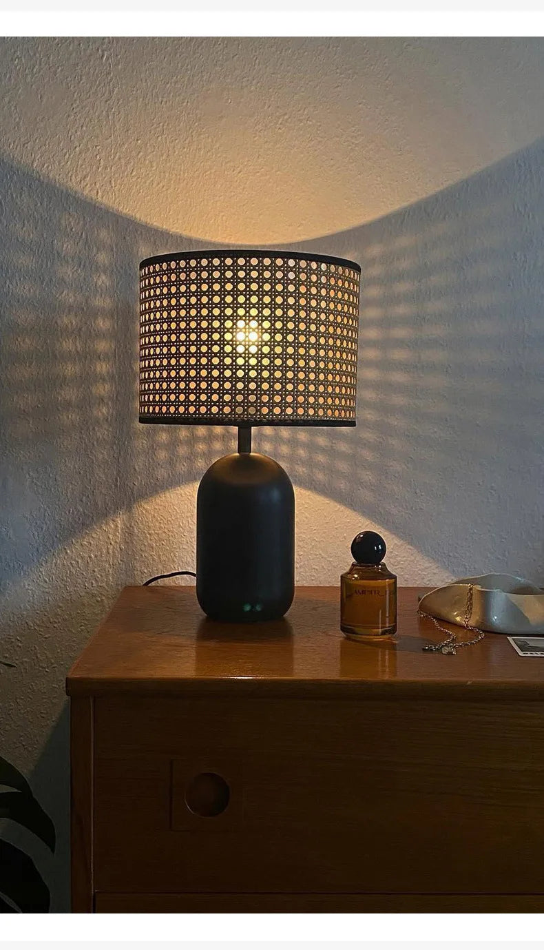 Rattan Table Bamboo Lamp