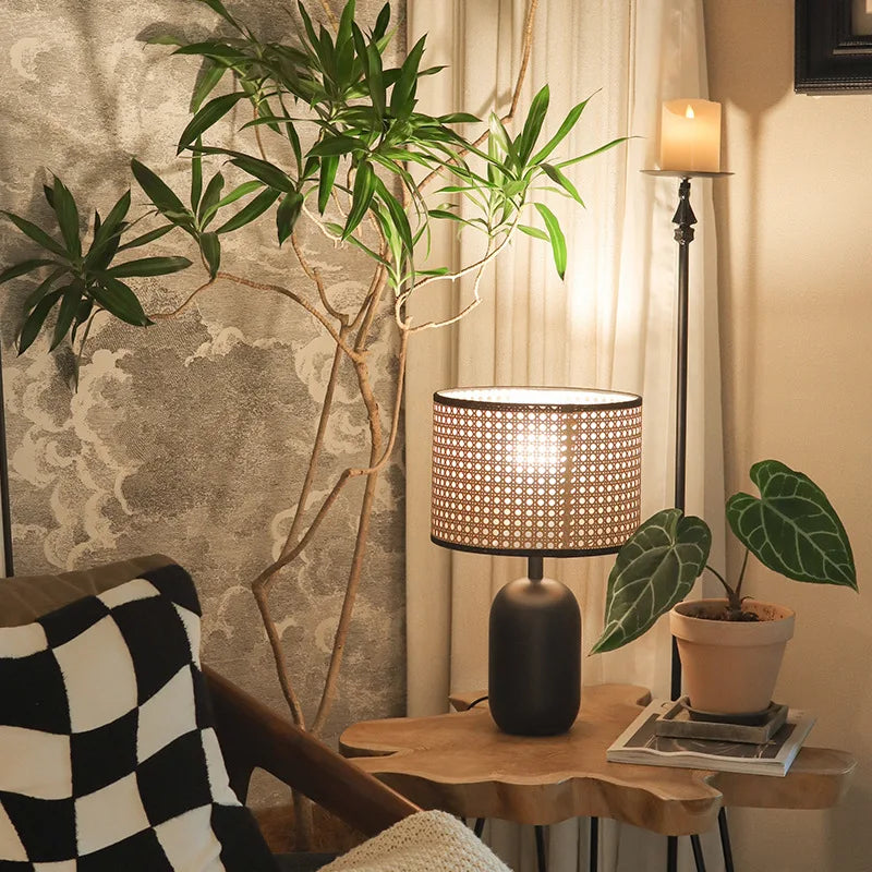 Rattan Table Bamboo Lamp