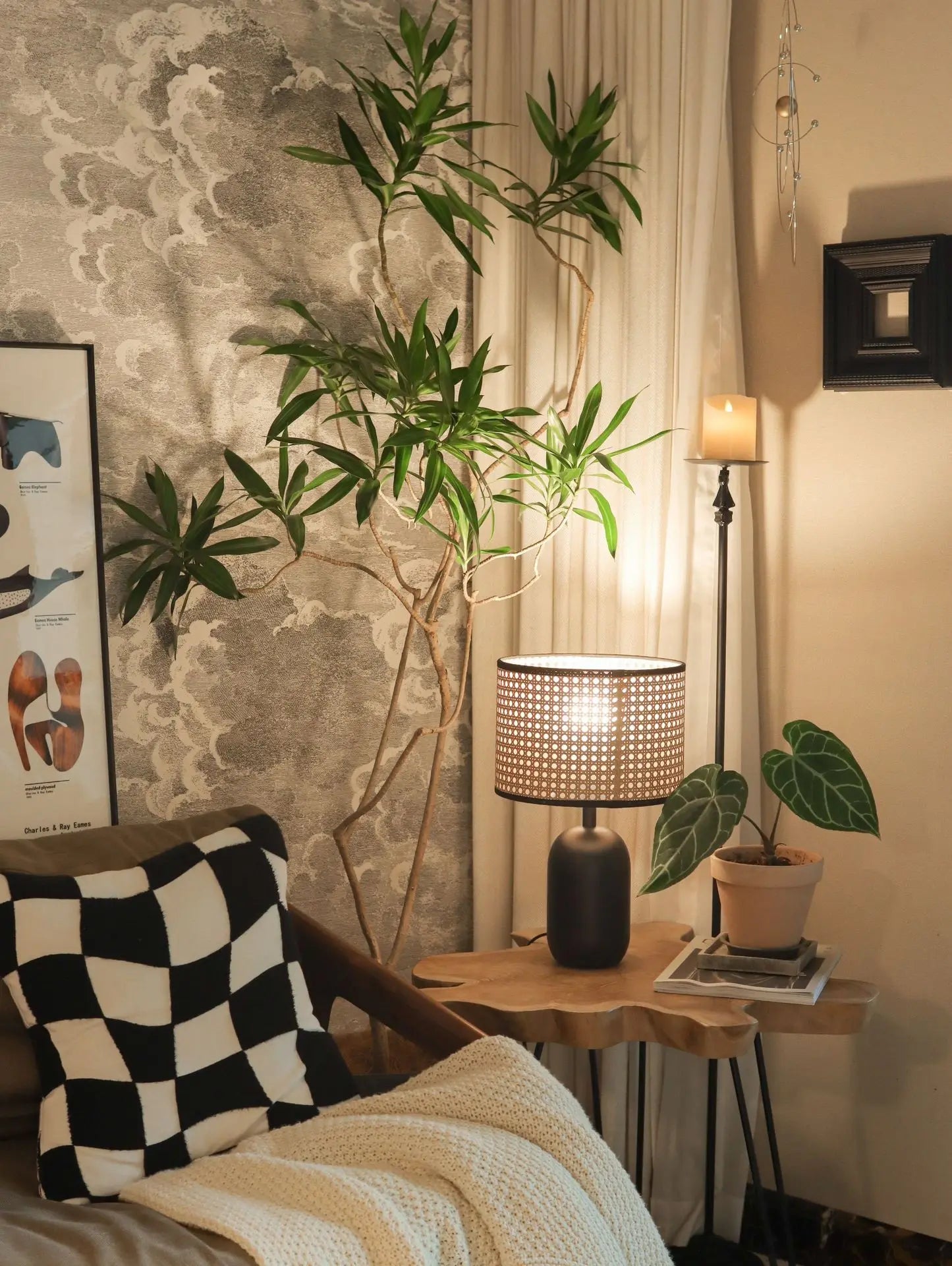 Rattan Table Bamboo Lamp