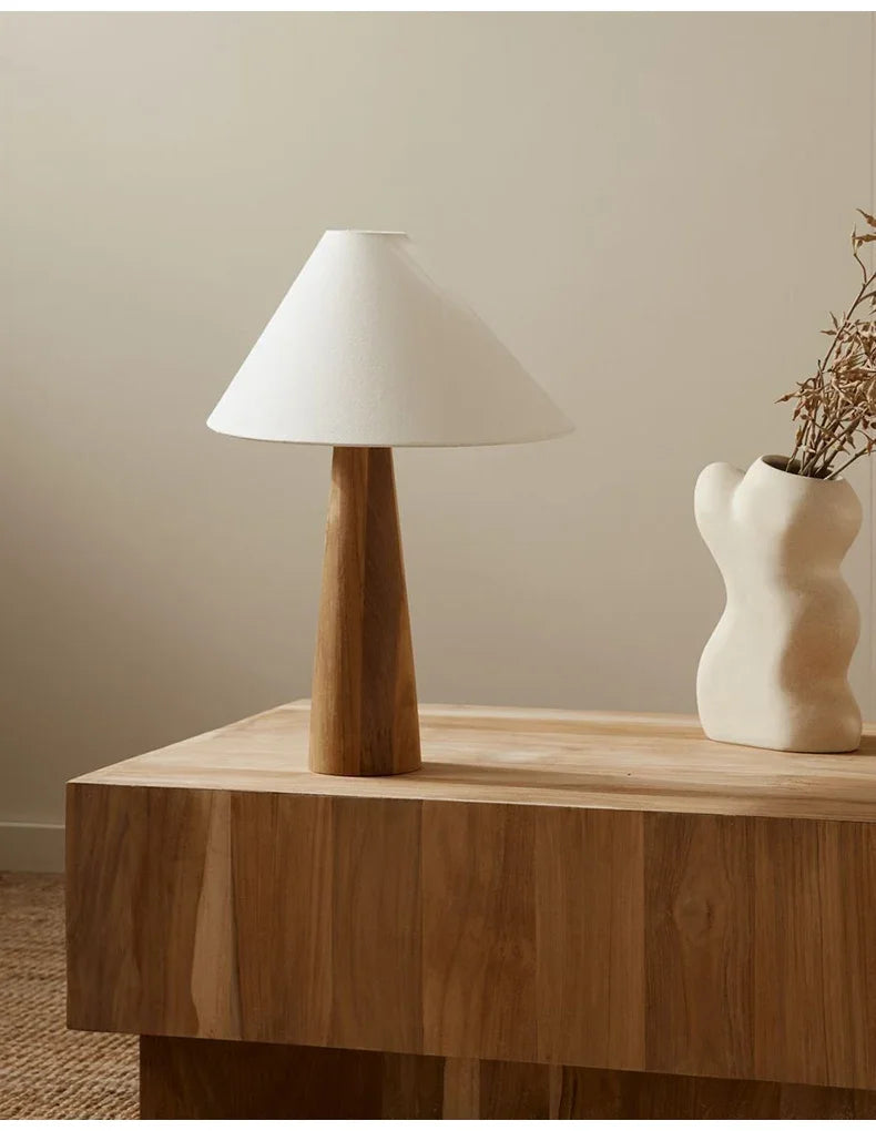 Solid Wood Wabi Sabi Lamp