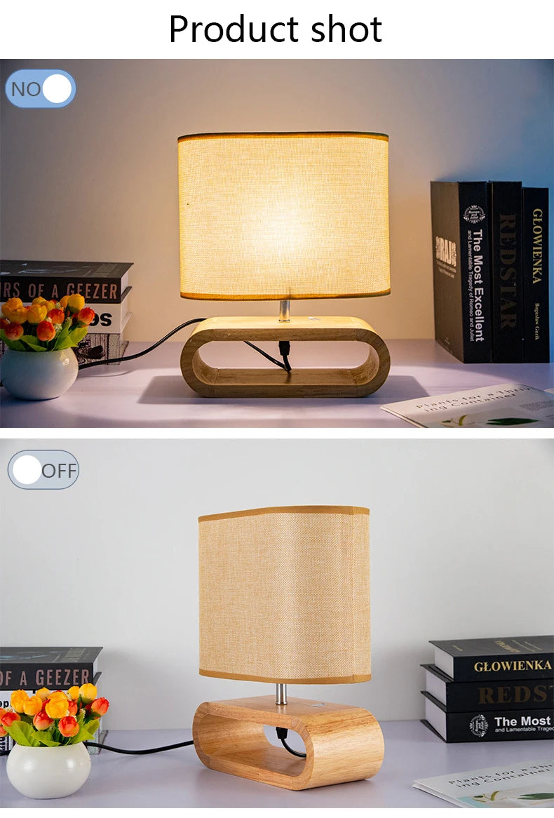 Nordic Wooden Table Lamp