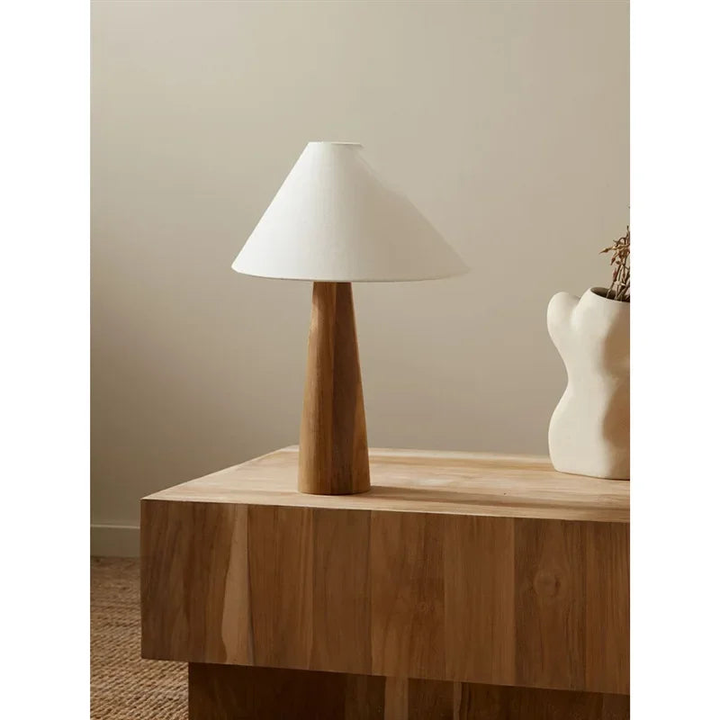 Solid Wood Wabi Sabi Lamp