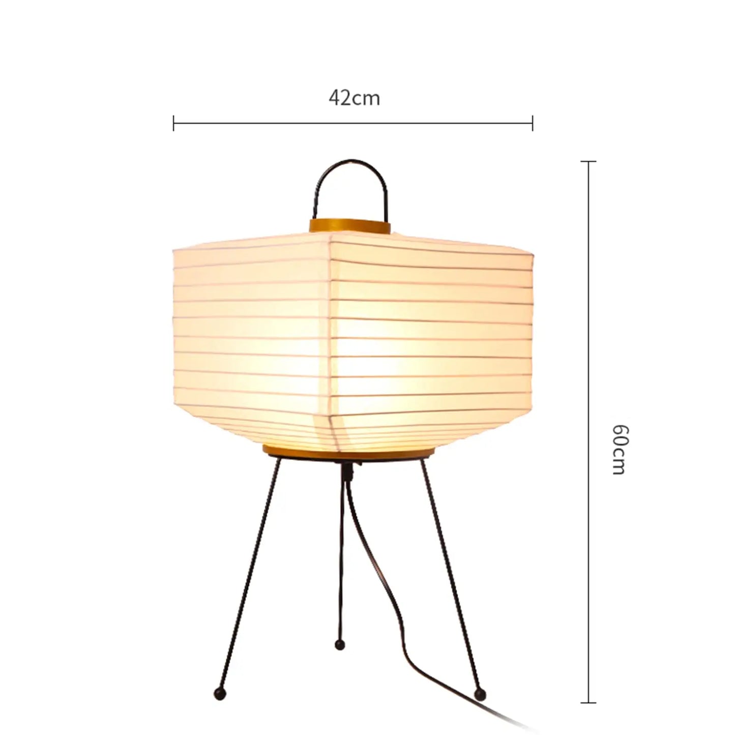 Cube Rice Paper Japanese Lamp