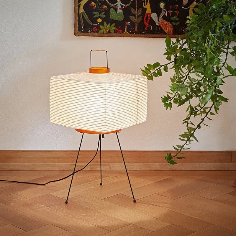 Cube Rice Paper Japanese Lamp