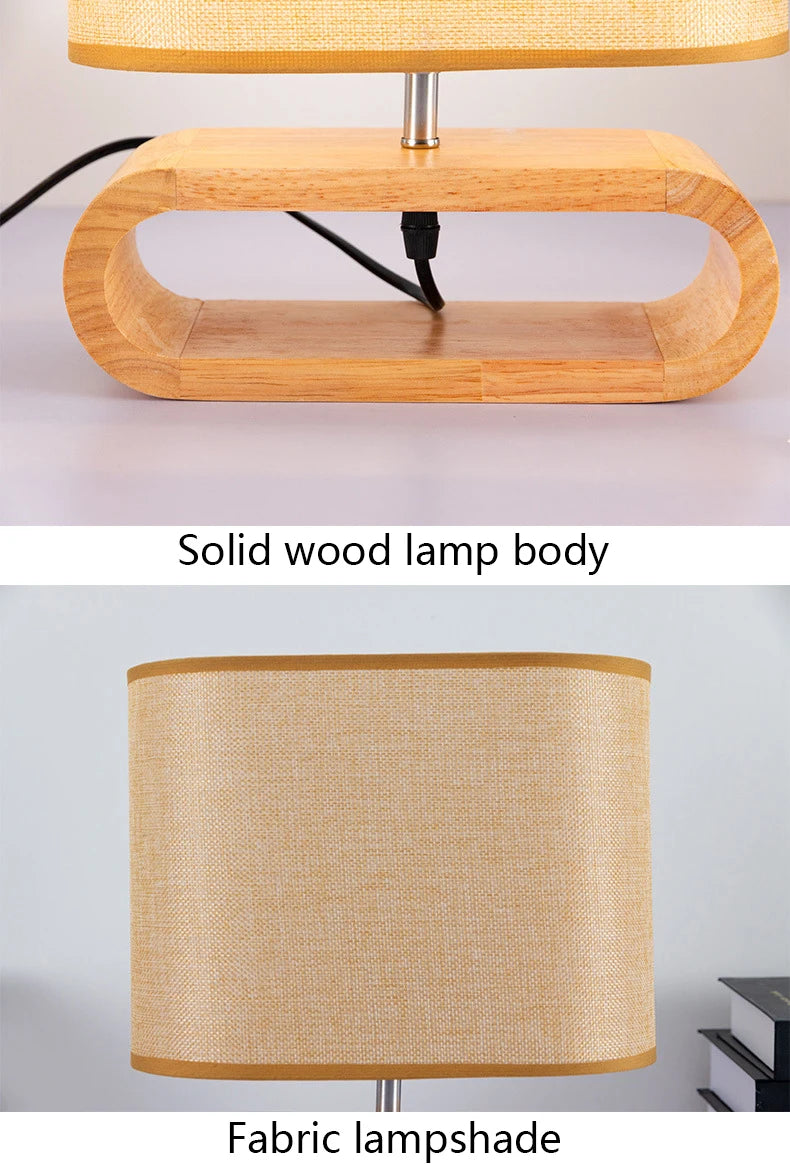 Nordic Wooden Table Lamp