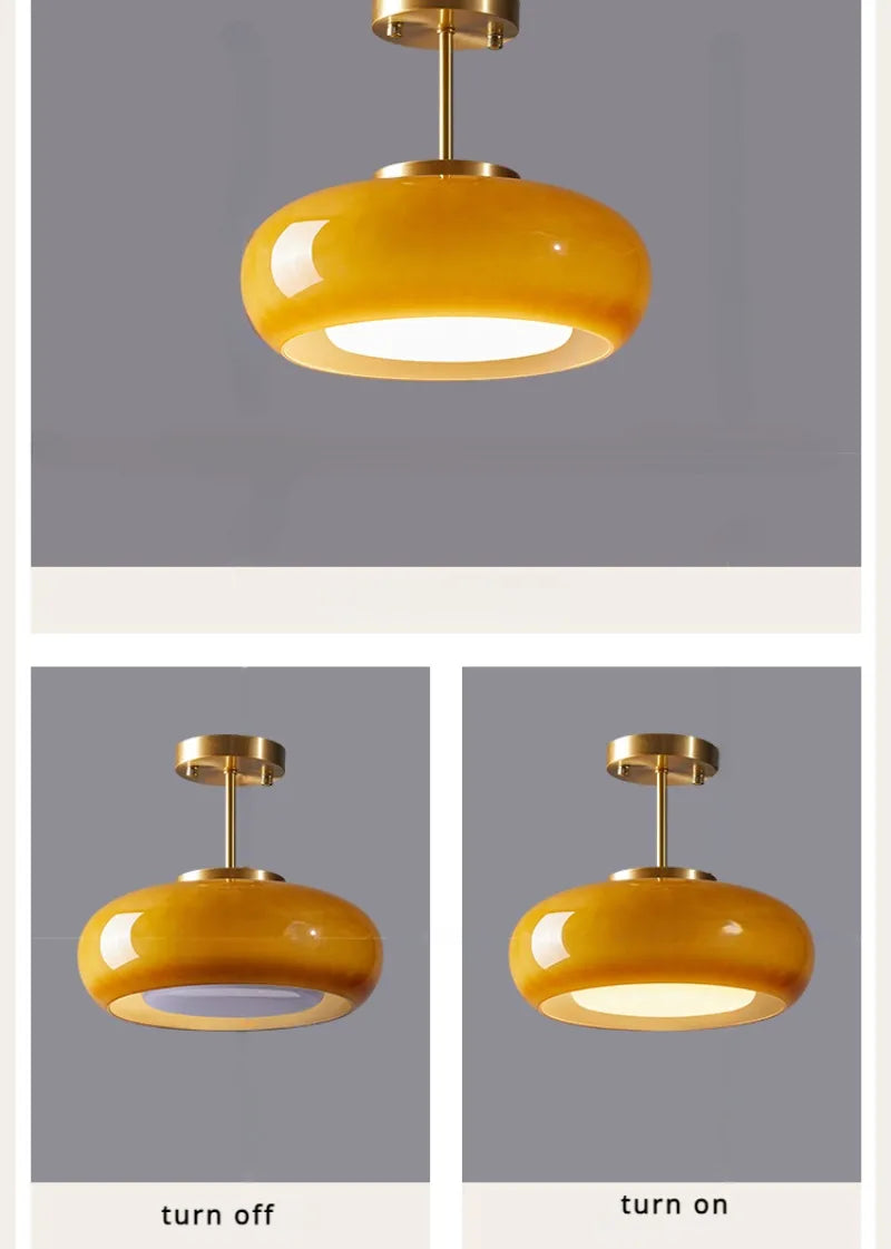 Retro Glass Ceiling Lamp