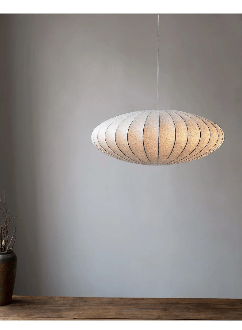 Silk Japanese Ceiling Lamp