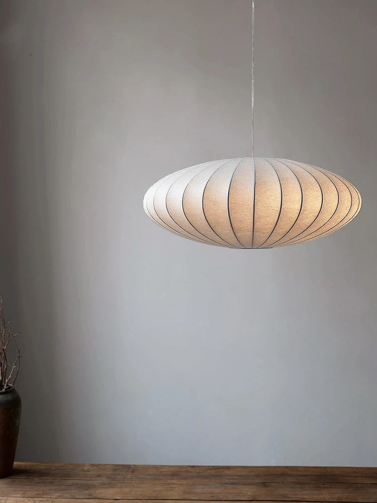 Silk Japanese Ceiling Lamp