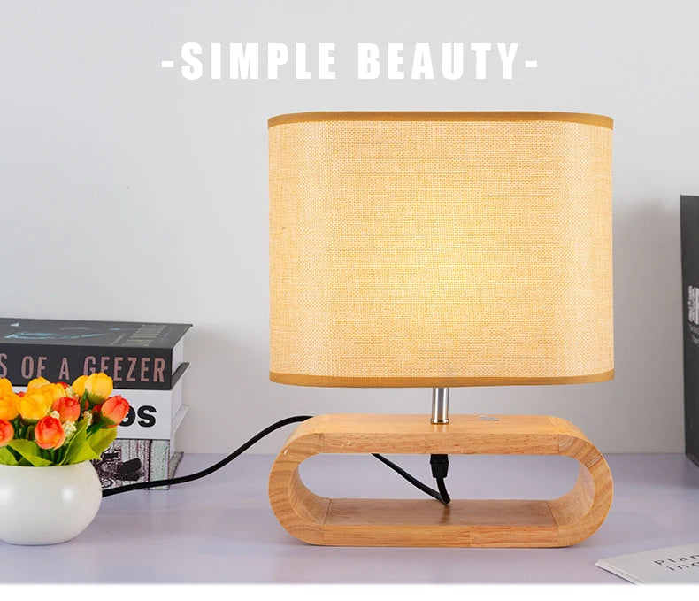 Nordic Wooden Table Lamp