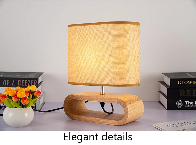 Nordic Wooden Table Lamp