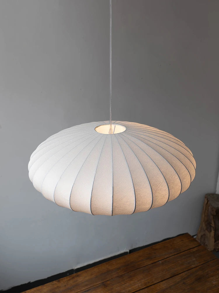 Silk Japanese Ceiling Lamp