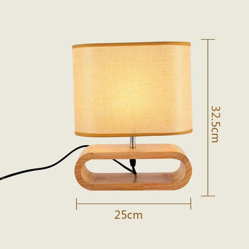 Nordic Wooden Table Lamp